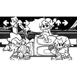 Раскраска: Friday Night Funkin' (Видеоигры) #174549 - Бесплатные раскраски для печати