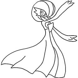 Раскраска: Gardevoir (Видеоигры) #181512 - Бесплатные раскраски для печати