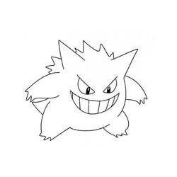 Раскраска: Gengar (Видеоигры) #181544 - Бесплатные раскраски для печати