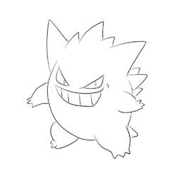 Раскраска: Gengar (Видеоигры) #181546 - Бесплатные раскраски для печати