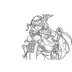 Раскраска: Genshin Impact (Видеоигры) #211660 - Бесплатные раскраски для печати
