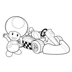 Раскраска: Mario Kart (Видеоигры) #154426 - Бесплатные раскраски для печати