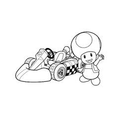 Раскраска: Mario Kart (Видеоигры) #154428 - Бесплатные раскраски для печати