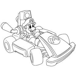 Раскраска: Mario Kart (Видеоигры) #183562 - Бесплатные раскраски для печати