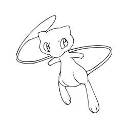 Раскраска: Mew (Видеоигры) #187444 - Бесплатные раскраски для печати