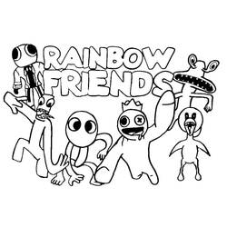 Раскраска: Rainbow Friends (Видеоигры) #201303 - Бесплатные раскраски для печати