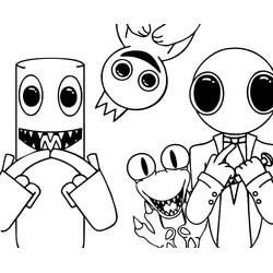 Раскраска: Rainbow Friends (Видеоигры) #201323 - Бесплатные раскраски для печати