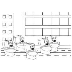 Раскраска: Skibidi Toilet (Видеоигры) #214847 - Бесплатные раскраски для печати