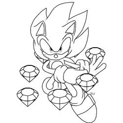 Раскраски: Соник - Бесплатные раскраски для печати