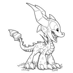 Раскраски: Spyro - Бесплатные раскраски для печати